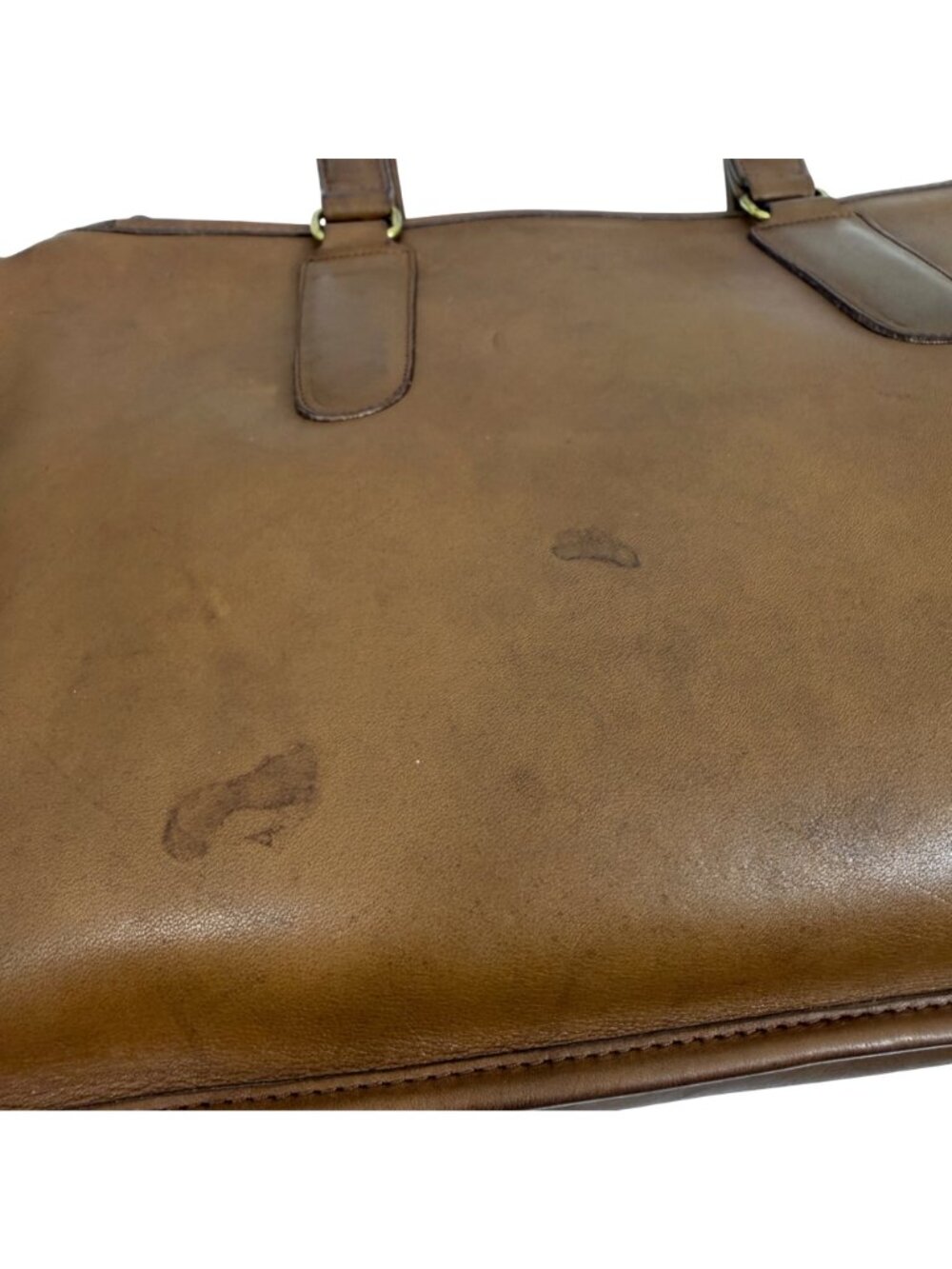 1980s COACH Bonnie Cashin Slim Satchel Standard Bag British Tan 9430 NYC NO TAG - Picture 8 of 16